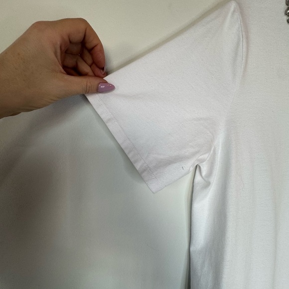 Bluemarine White T-Shirt – Size M, Embellished Neckline - Picture 11 of 11